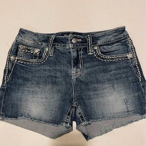 Miss Me Blue Denim Shorts